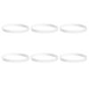 6pcs White Mixer Silicone Waterproof Seal Ring Fit for Nutri Ninja 1000W