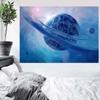 Starry Sky Tapestry Psychedelic Galaxy Planet Art Wall Hanging Tapestry Bedroom Room Aesthetics Wall Hanging Home Decor