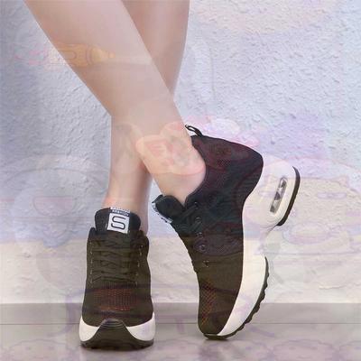 Высокая платформа 36-37 Женские зеленые ботинки для скейтбординга Летняя обувь для ходьбы Зеленые кроссовки Женская спортивная обувь Роскошный бренд