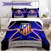 3pcs Duvet Cover Set (1*Duvet Cover + 2*Pillowcase, Without Core), football club Print Soft All‑Season Bedding Set, Home Bedroom Decor Gift