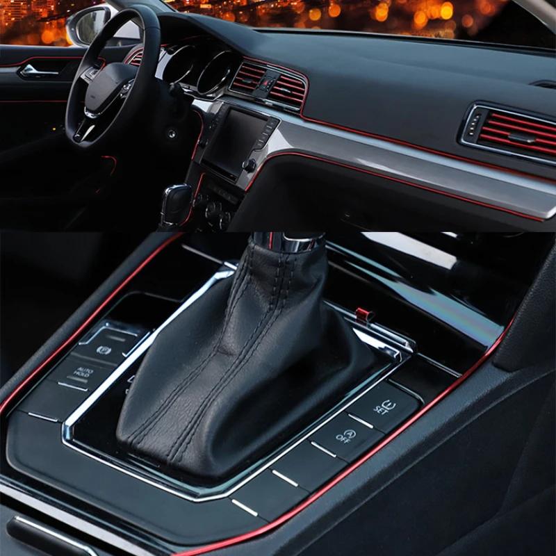 НОВЫЙ автомобильный стайлинг универсальный 5Mpcs DIY молдинги для салона отделочные полосы автомобильные аксессуары дверные декоративные полосы наклейка на край приборной панели