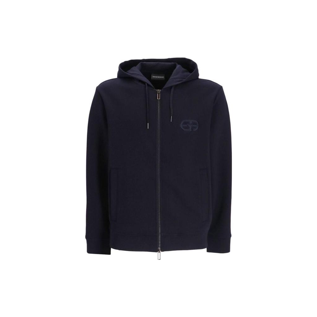 EMPORIO ARMANI Logo-embroidered Zipped Hoodie 8N1ML6-1JHSZ-0920