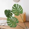 Artificial Leaf Realistic Shape Widely Applied Flexible Decorative Plastic Fake Monstera Leaf