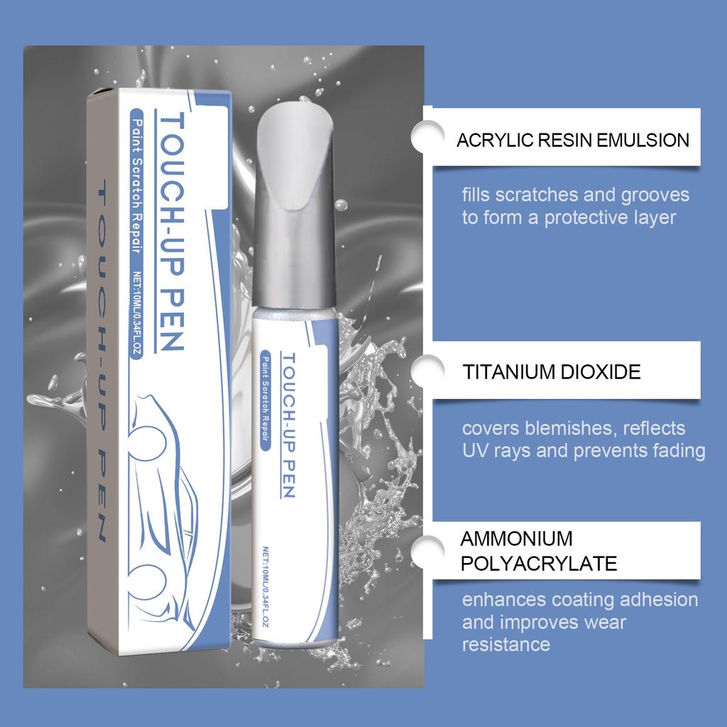 Ручка для удаления царапин на автомобиле, антикоррозийная, водонепроницаемая, самодельная, металлическая, для колес, аварийный инструмент, уход за лакокрасочным покрытием автомобиля, 10 мл