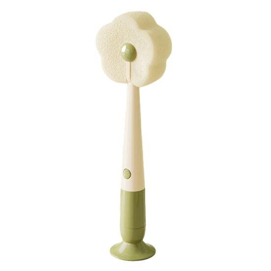 Щетка для чистки с основанием на присоске, съемная губка в форме цветка, функции «три в одном», многофункциональная щетка для чистки