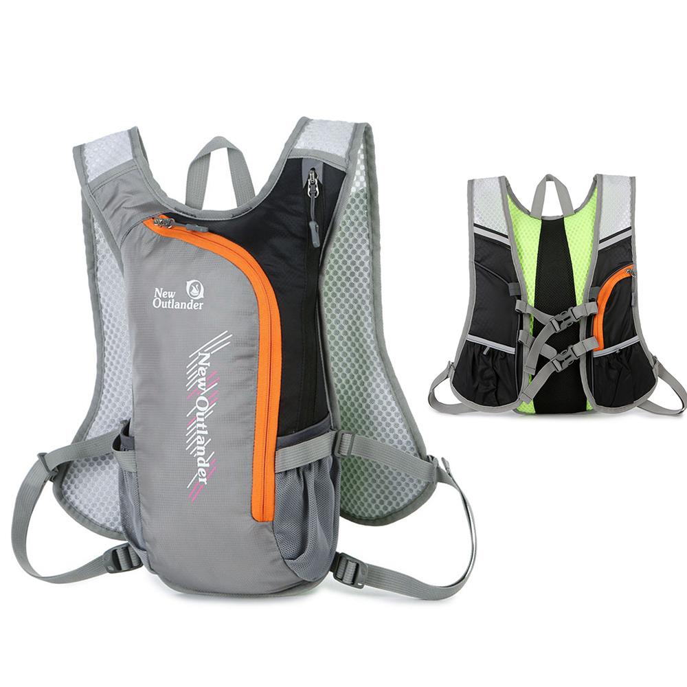 Breathable Hydration Backpack Nylon Reflective Water Bladder Backpack for Hiking Running Cycling