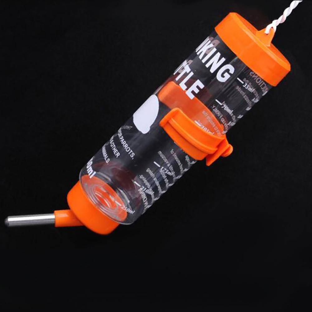 Stainless Drink 250ML Pet Steel Automatic Water Fountain Bottle Rabbit Hamster