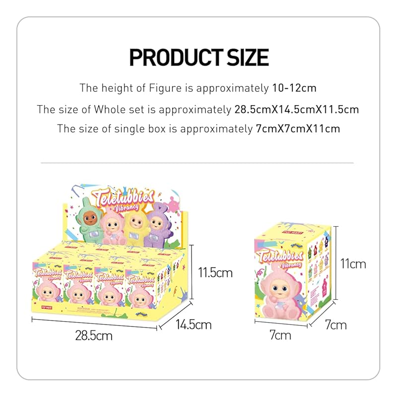POP MART teletubbies vibrancy series [3 pieces] pop mart Gachagacha BLIND box figure plastic model premium toys PVC soft vinyl original character