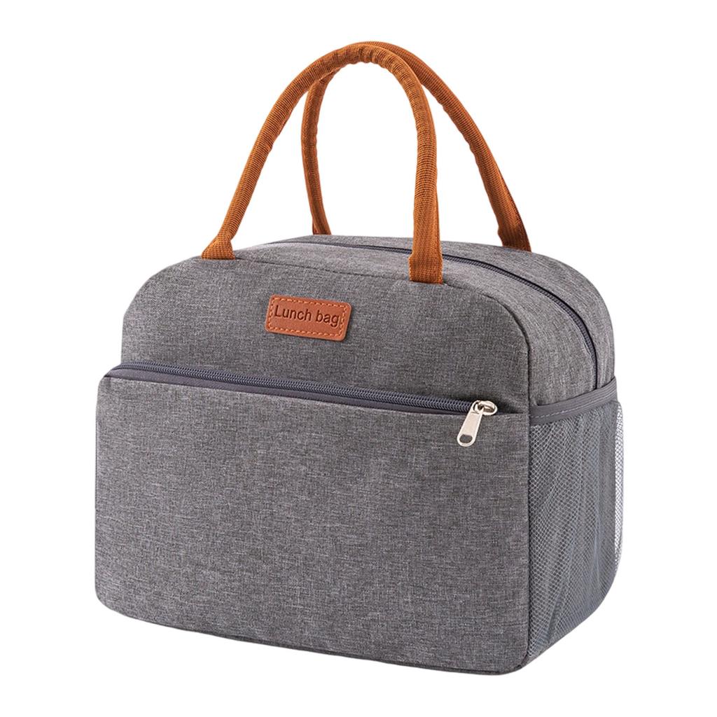 Изолированная сумка для ланча для студентов, большая вместимость, термо-тоут из водонепроницаемой ткани Оксфорд, идеально подходит для школьных пикников и мероприятий на открытом воздухе