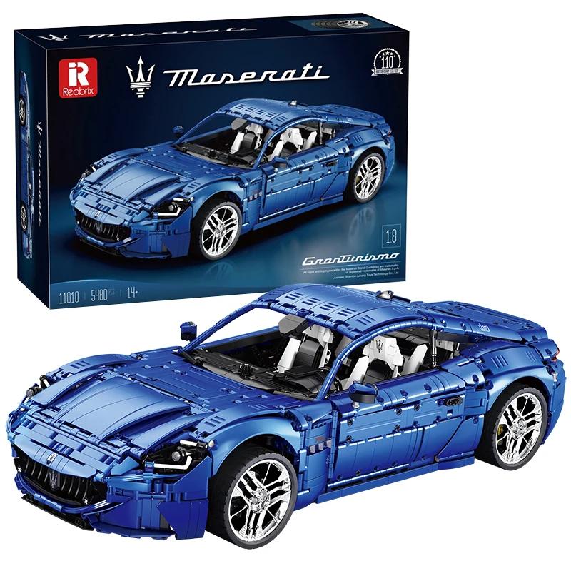 5480 шт. Конструктор Maserati GranTurismo Юбилейное издание 110 лет 1:8 Моделей Спортивных Автомобилей из Кирпичиков Настольное Украшение Детские Игрушки
