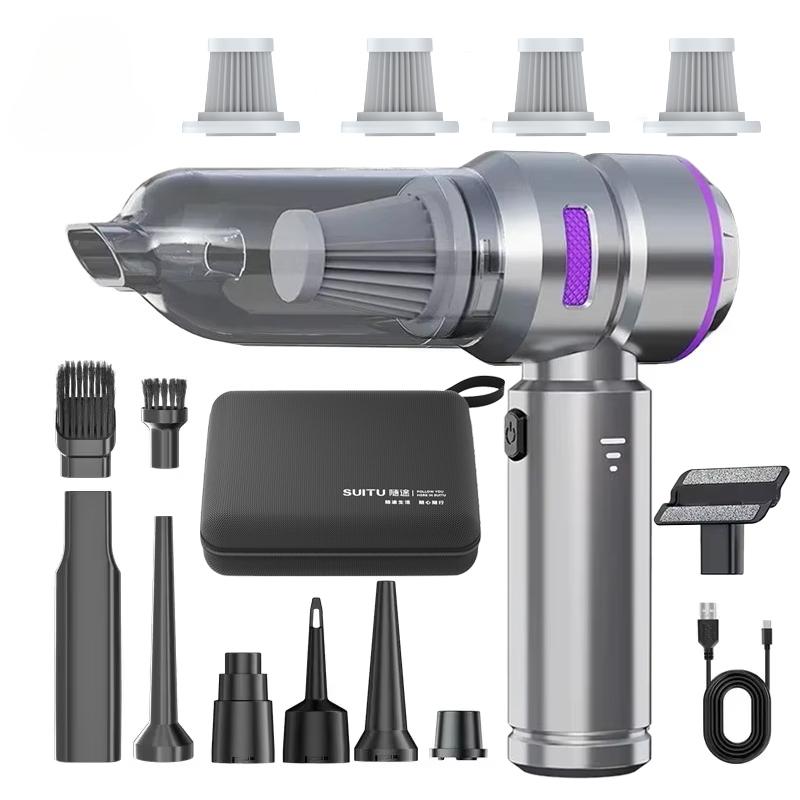 Автомобильный пылесос высокой мощности, портативный ручной беспроводной бесщеточный двигатель, машина для очистки двигателя, мощная воздушная тряпка для бытовой техники
