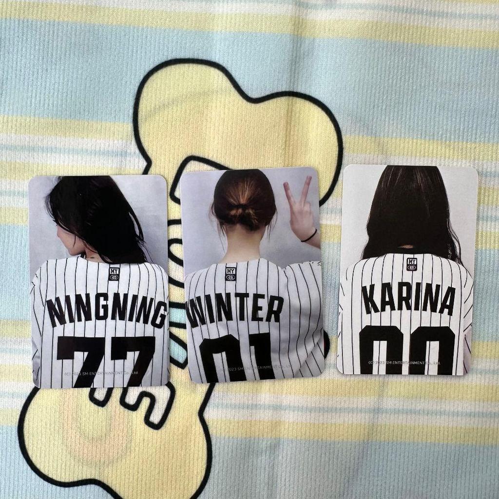 [Б/У] aespa Бейсбольная форма BetterThings Торговые карточки (3 карты)