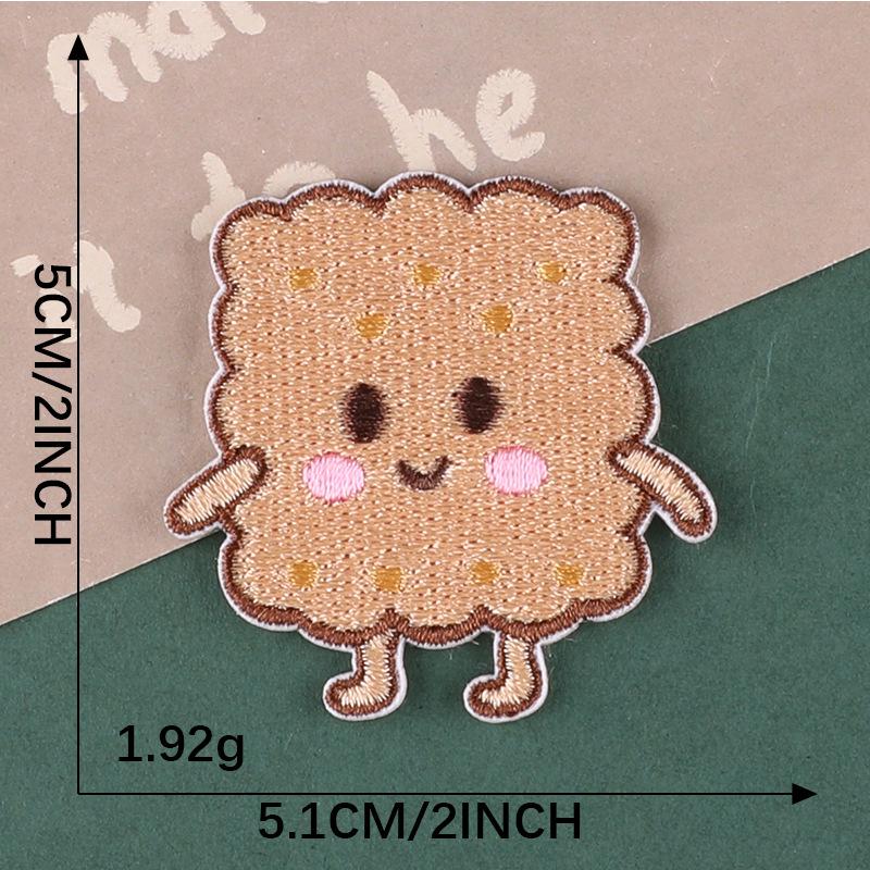 Duoku Original Snacks and Fast Food Cloth Patch - DIY Self-Adhesive Embroidery Accessory