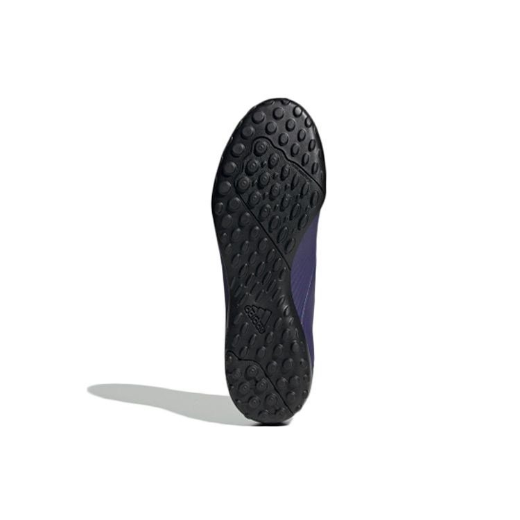 Adidas Месси 19.4 Удобные TF с круглым носком (Резиновые шипы) Бутсы для футбола на жестком грунте, искусственной траве, мужские, фиолетово-зеленые EF1805