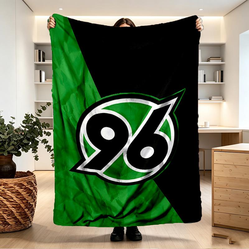 Hannover 96 Football Print Blanket - Soft & Comfortable, for Bedroom, Travel, Sofa, Home Decoration - Birthday Christmas Gift for Friend