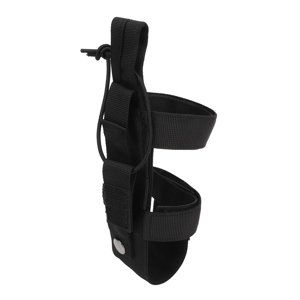 Water Bottle Carrier Camping Hiking Water Bottle Holder Outdoor Adjustable Webbing Kettle Cover Black