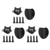 3Pcs Black Cat Toilet Paper Holder Set Funny Animal Toilet Paper Storage Stand for Bathrooms Kitchen Toilet Tissue