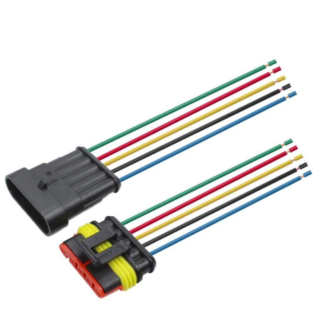 Way Male To Female Male Connector Cable Auto Wire Connector Провод-адаптер Электрический разъем Plug