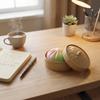Bao Bun Stress Relief Toy with Steamer Basket 10cm Random Expression Soft Sensory Fidget for Desk and Office Use