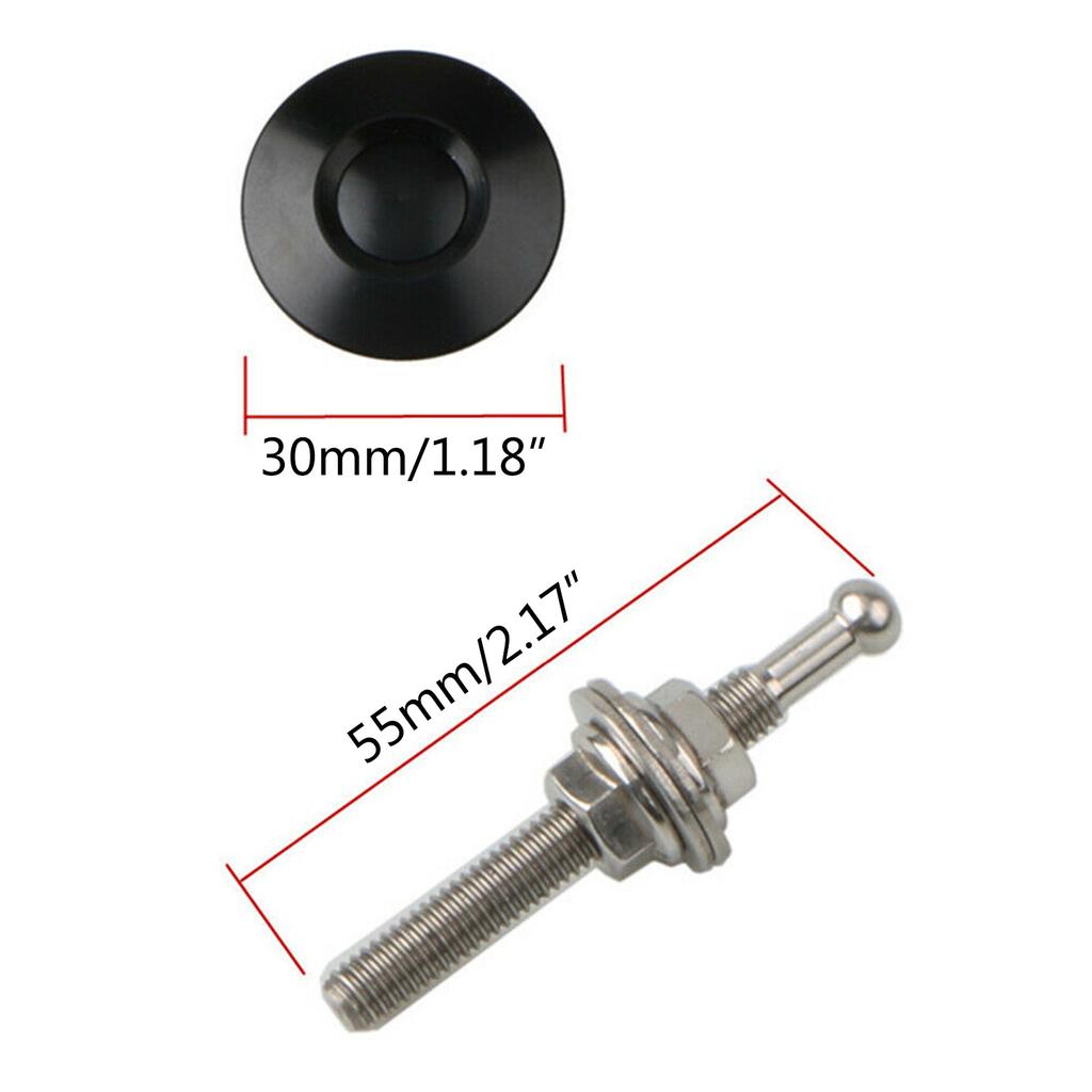 2x универсальная автомобильная кнопка блокировки капота-капота-штифта-зажима универсальная автомобильная быстросъемная защелка для защелки капота-внешняя часть-аксессуар