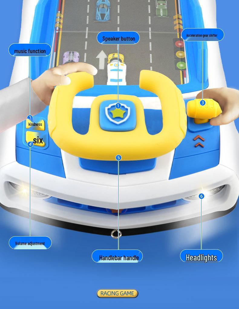 Детская развивающая игрушка руль для гонок по пересеченной местности: Игра-симулятор вождения и концентрации