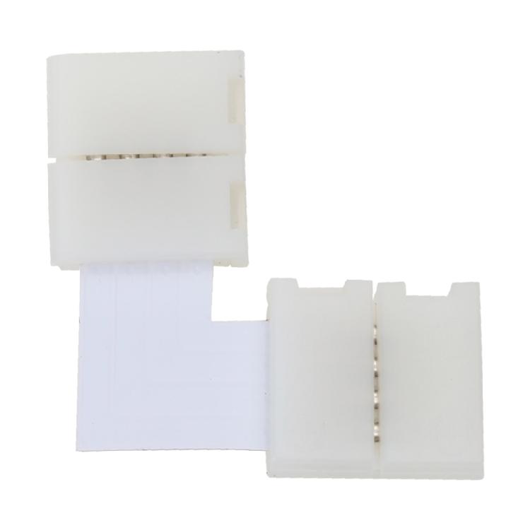 Без пайки Коннекторы для светодиодных лент 4-контактные Т/Г/Х-образной формы Угловые коннекторы 90 градусов Безпаечные коннекторы для светодиодных лент Простые в использовании