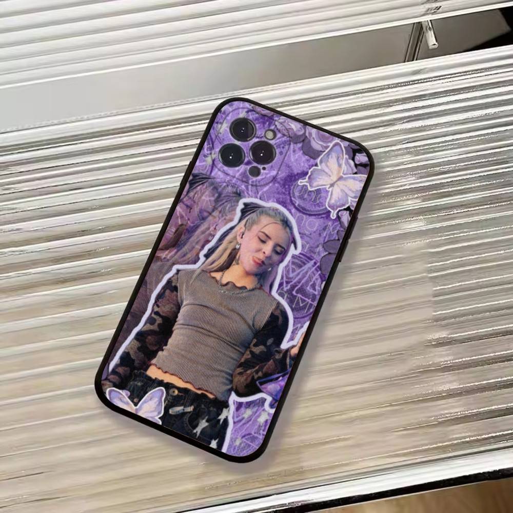 Y-Young Miko Певица Модный Чехол для Телефона Для iPhone 17, 16, 15, 14, 13, 12, 11 Plus, Pro Max, Другие Мягкий Черный Чехол