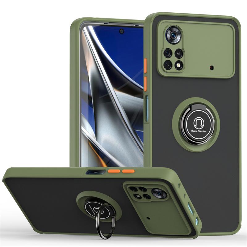 Для Poco X4 Pro 5G чехол магнитное кольцо подставка держатель бронированный противоударный чехол для Poko Little Poco X4 Pro X4Pro Pocox4pro задняя крышка