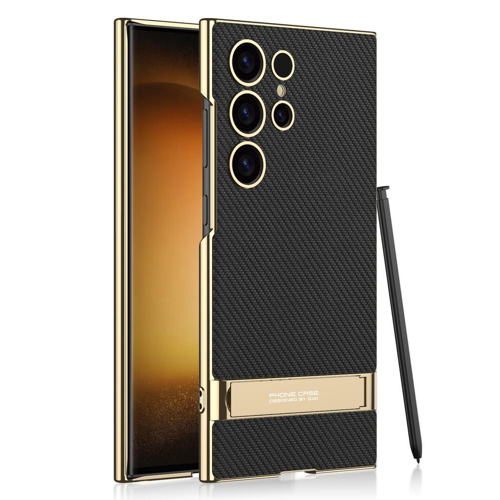Чехол для мобильного телефона Samsung S23 Чехол-подставка Triumph S24 Ultra Креативный защитный чехол Гальванизированная оболочка