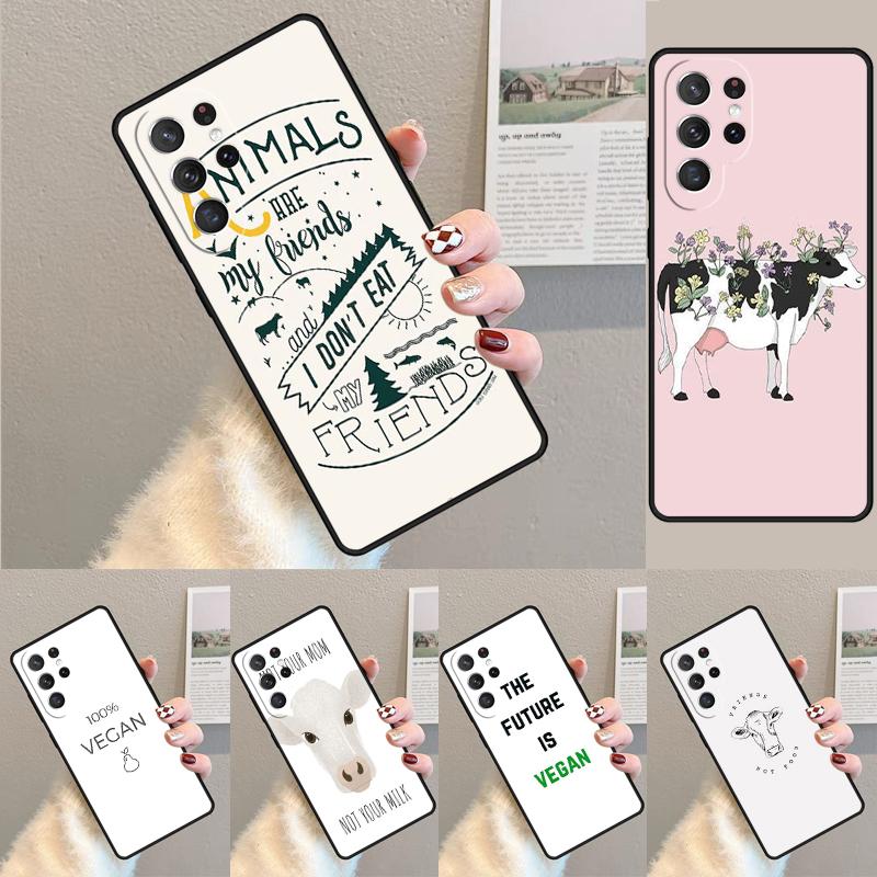 ВЕГАНСКИЕ ЦИТАТЫ ЛЮБОВЬ К ОВОЩАМ Чехол из ТПУ для телефона Samsung Galaxy note 10 pro S26 S25 S24 S23 S22 Ultra Plus S21 FE S20