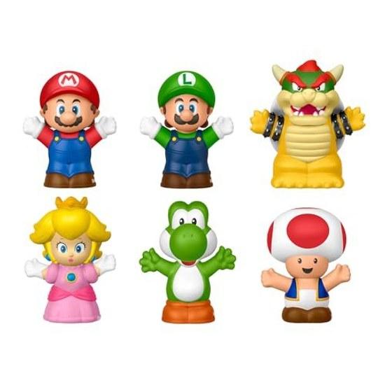 Fisher Price My Mario Little People Character Set Figure 6 pieces ages 1.5 up Multi JHG63