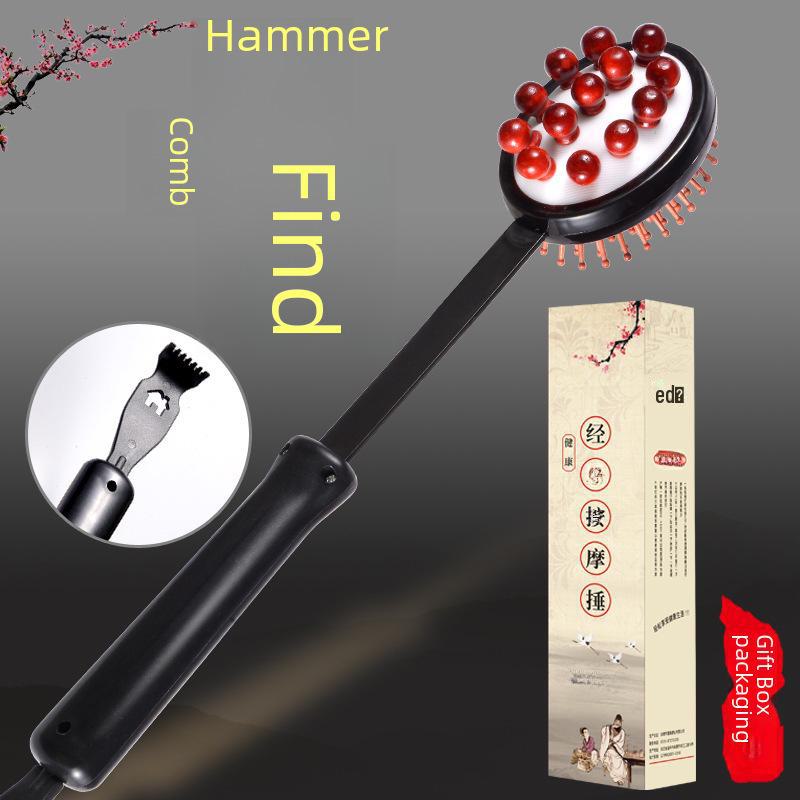 Деревянная массажная палочка Yipai для снятия зуда, расчесывания, улучшения здоровья меридианов, облегчения боли в спине, шее и плечах. Идеально подходит для расслабляющего массажа или подарка.