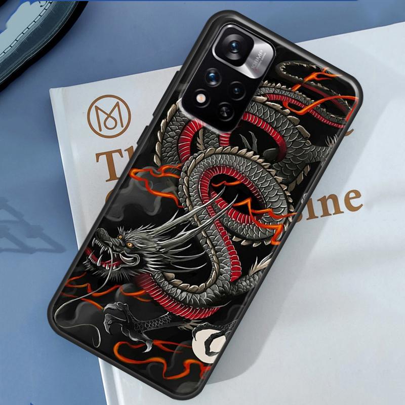 Чехол с китайским драконом для Xiaomi Redmi Note 14 13 11 9 10 12 Pro 9S 10S 11S 12S Redmi 10C 12C 13C 14C