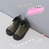 Children High-top Canvas Shoes Baby with Cotton Warm Soft Bottom Cute Biscuit Shoes Spring & Autumn Boys Girls School Canvas