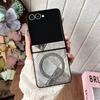 Красочный кожаный чехол-книжка с магнитом для Samsung Z Flip 7 6 5 Zflip 4 3 5G, для беспроводной зарядки Magsafe, с шарнирной крышкой