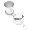 Portable With Keychain Stainless Steel Folding Coffee Handcup Telescopic Mug Collapsible Cup