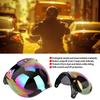 Motorcycle Retro 3‑snap Sun Visor Shield Windproof Helmet Lens Colored