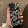 IMD Черный Чехол для Телефона с Рисунком Длинной Змеи для Samsung Galaxy S25 Ultra S24 Ultra S22 S23 FE S21 S20 Ultra Note 20 Жесткий Чехол