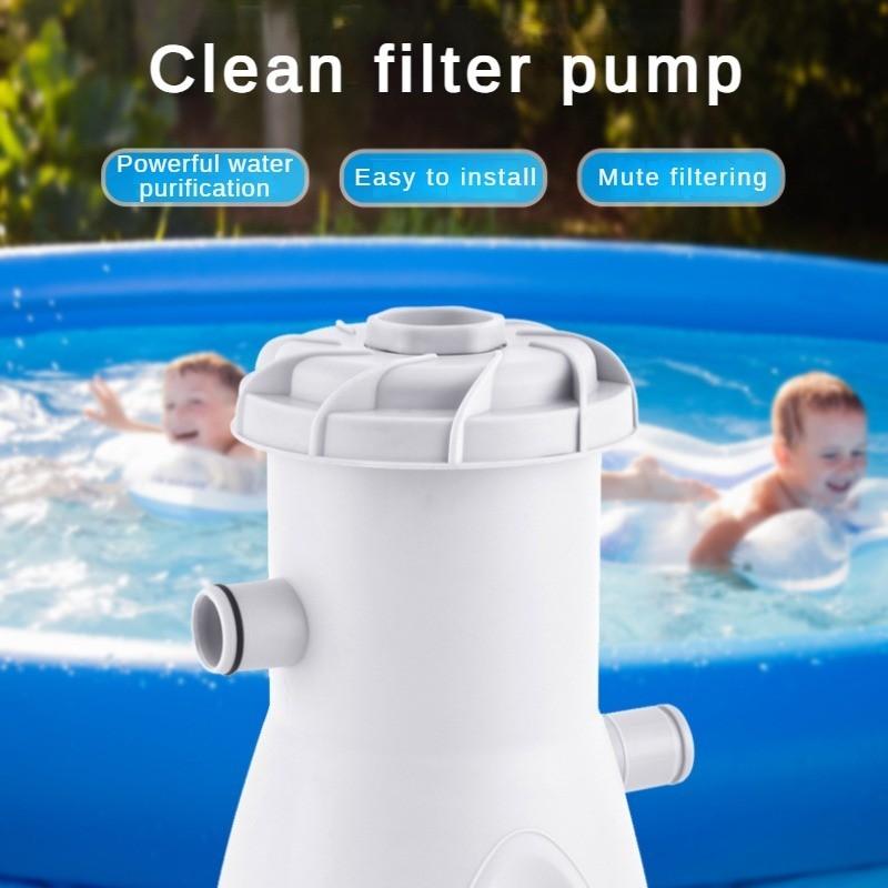 40W Swimming Pool Electric Filtration Pump Household Silent Water Tank Cleaner Detachable Filter Element Water Filter