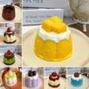 Simulated Puddings Soft Squeeze Toy Silicone Fidget Toy New Dessert Squishy Toy