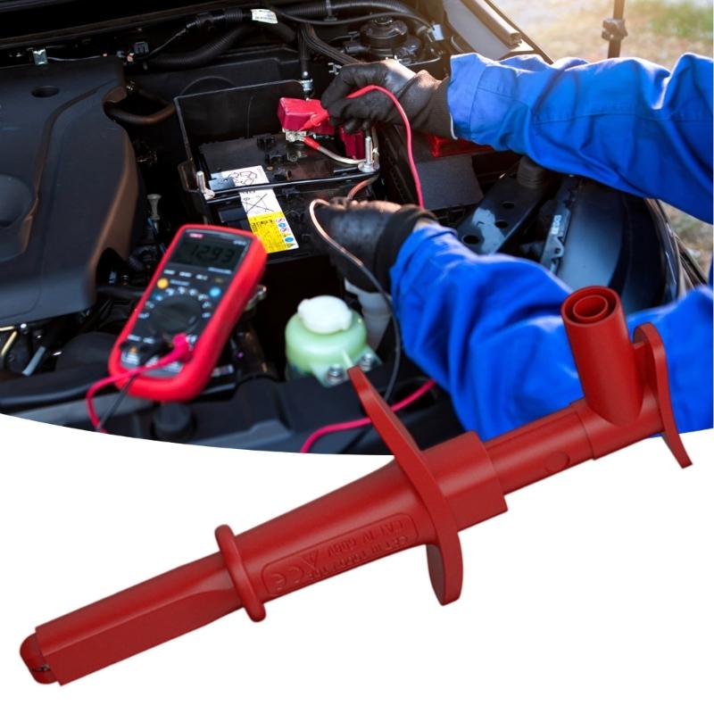 Multimeter Test Leads Alligator Clip Test Probes Hook Professional Quick Test Car Inspection Hook with 4mm Banana Socket