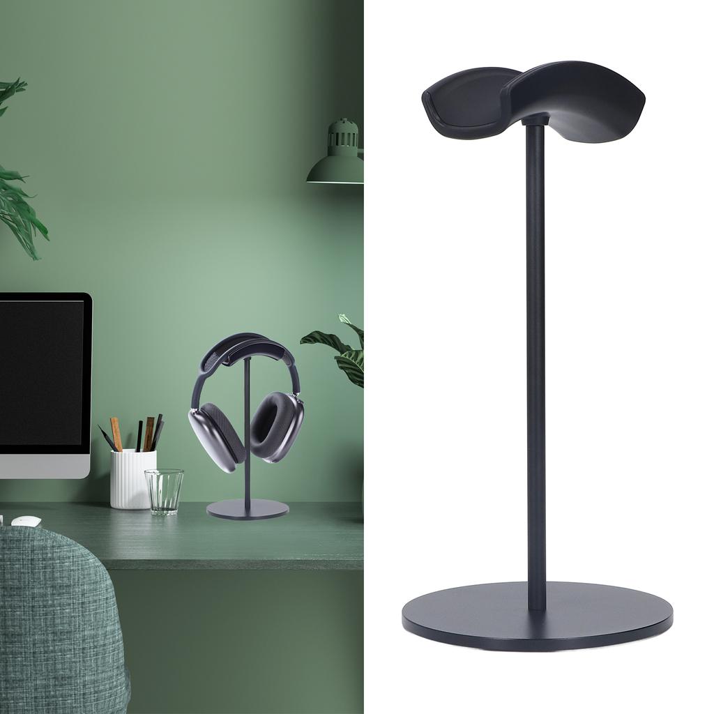 Подставка для наушников Арочная Съемная Устойчивая Основа Черный Алюминиевый Сплав Держатель для Гарнитуры для Дома Офиса