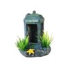 Simulation Fish Tank Decoration Resin Telephone Booth Decoration  Home Aquarium