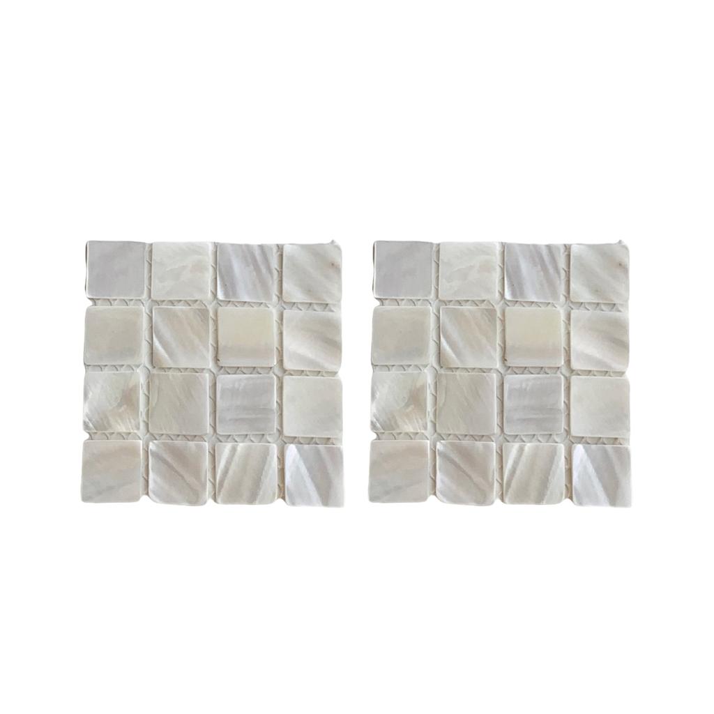 Набор из 2 подставок под напитки из натуральной ракушки, термостойкие коврики для чашек для журнальных столиков, реквизит для фотографий, украшение комнаты