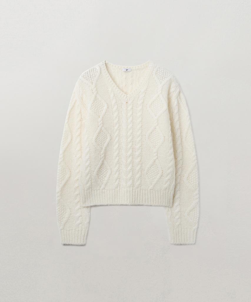 MOAT Ordinary Cable Knit (Cream Ivory)