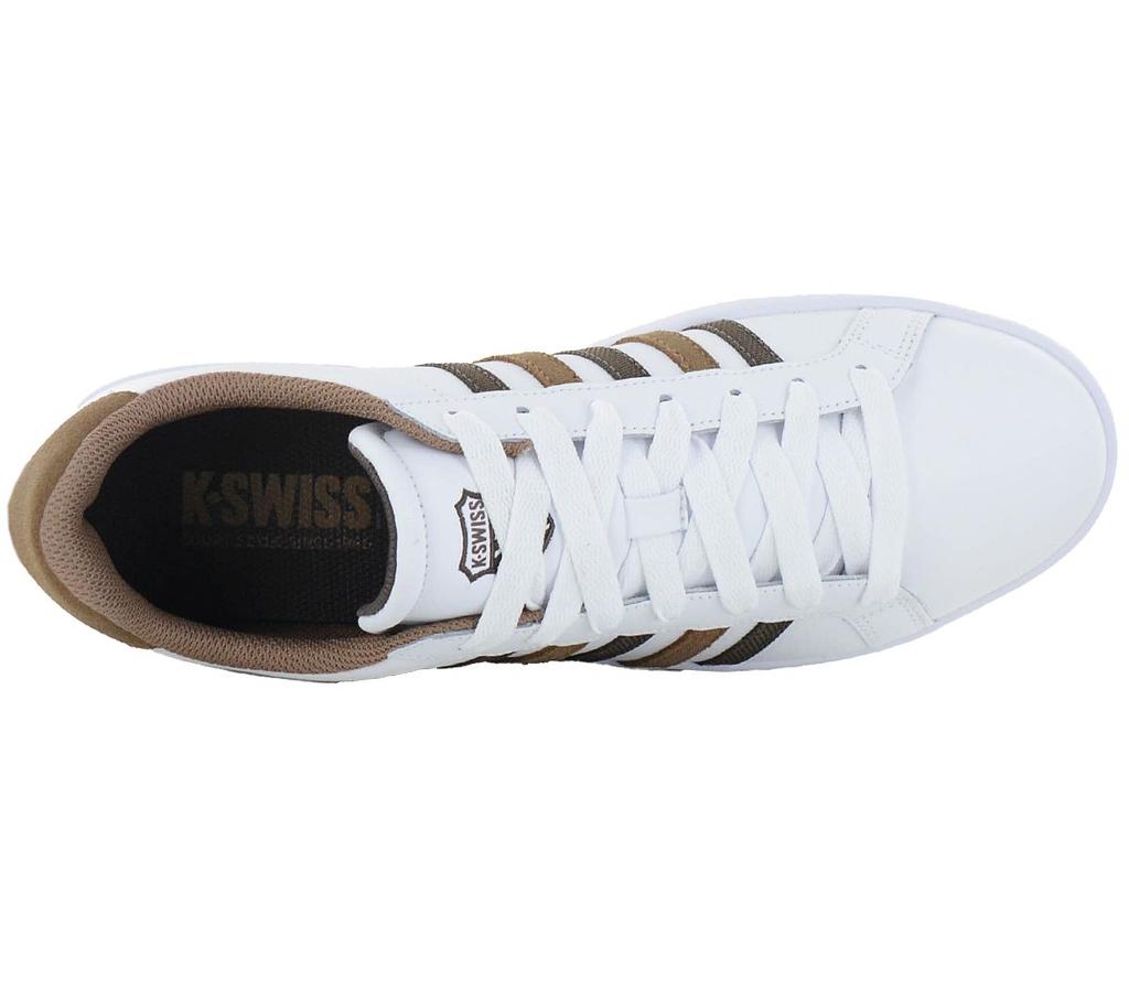 K-SWISS Court Tiebreak - Мужские кроссовки из кожи белого цвета 07011-919-M ОРИГИНАЛ