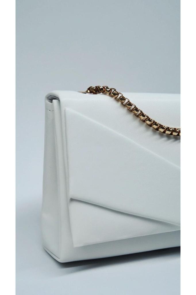 Women's Stylish and Useful Evening Dress Bag Women's Cream Envelope Model Luxury Chain Shoulder Bag