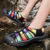 2026 Индивидуальные летние сандалии Мужские на толстой подошве с закрытым носком Мужская пляжная обувь Обувь для ходьбы по ручьям Большого размера Повседневная обувь для улицы