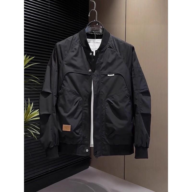 Mens Baseball Jacket Casual Fashion Workwear Top Loose Fit Daily Wear