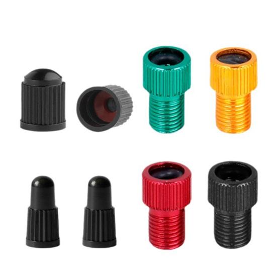 Bicycle Valve Adapter Presta to Schrader Valve Converter Rustproof Corrosion Resistant Durable Bicycle